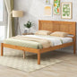 Platform Bed Frame With Headboard, Wood Slat Support, No Box Spring Needed, Full, Oak My Store