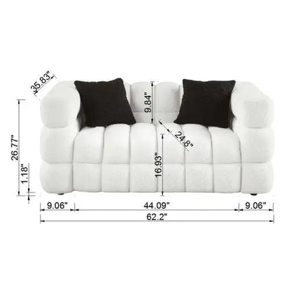 Sofa- White Color, 2 Seater My Store