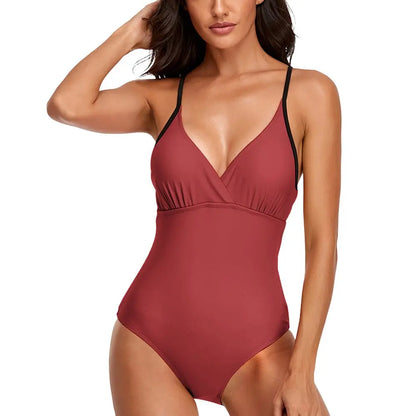 Sexy Female Sling One Piece Swimsuit Inkedjoy