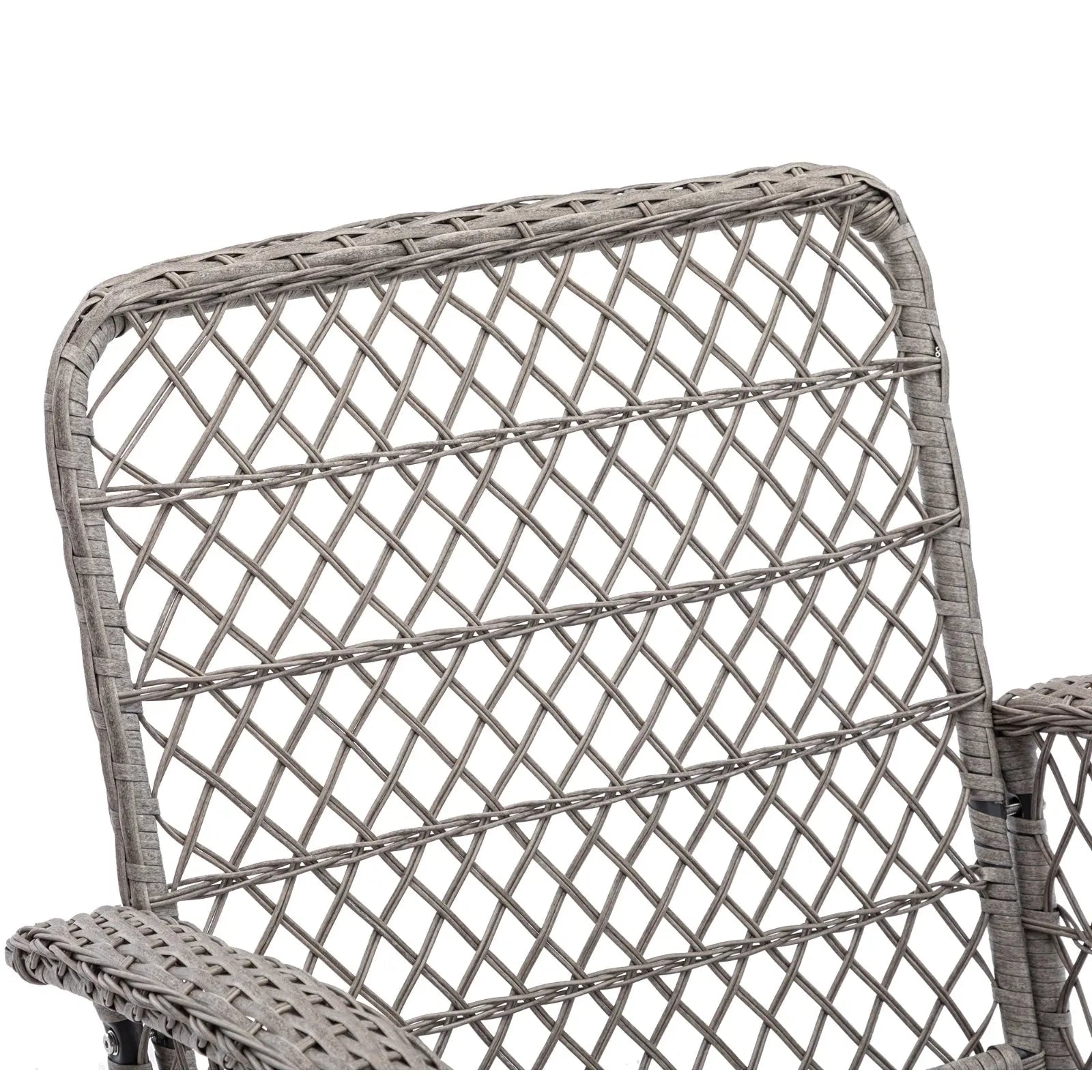 3pc Outdoor Swivel Rocker Chairs, 360  Rocking Patio Set With Thick Cushions My Store