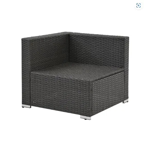 Patio Furniture PE Rattan And Tempered Glass Table My Store