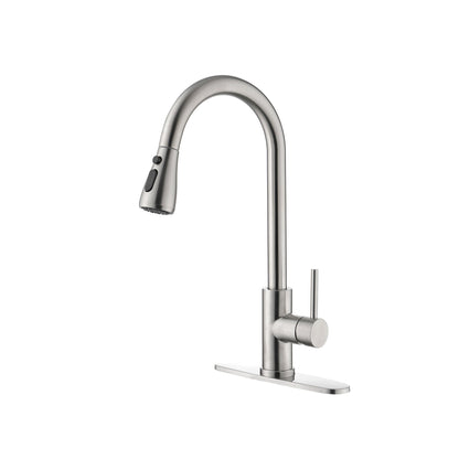 Single Handle High  Pull Out Kitchen Faucet- Stainless Steel My Store