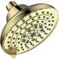 6 Spray Settings High Pressure 5 Rain Fixed Shower head - Brushed Nickel Inkedjoy
