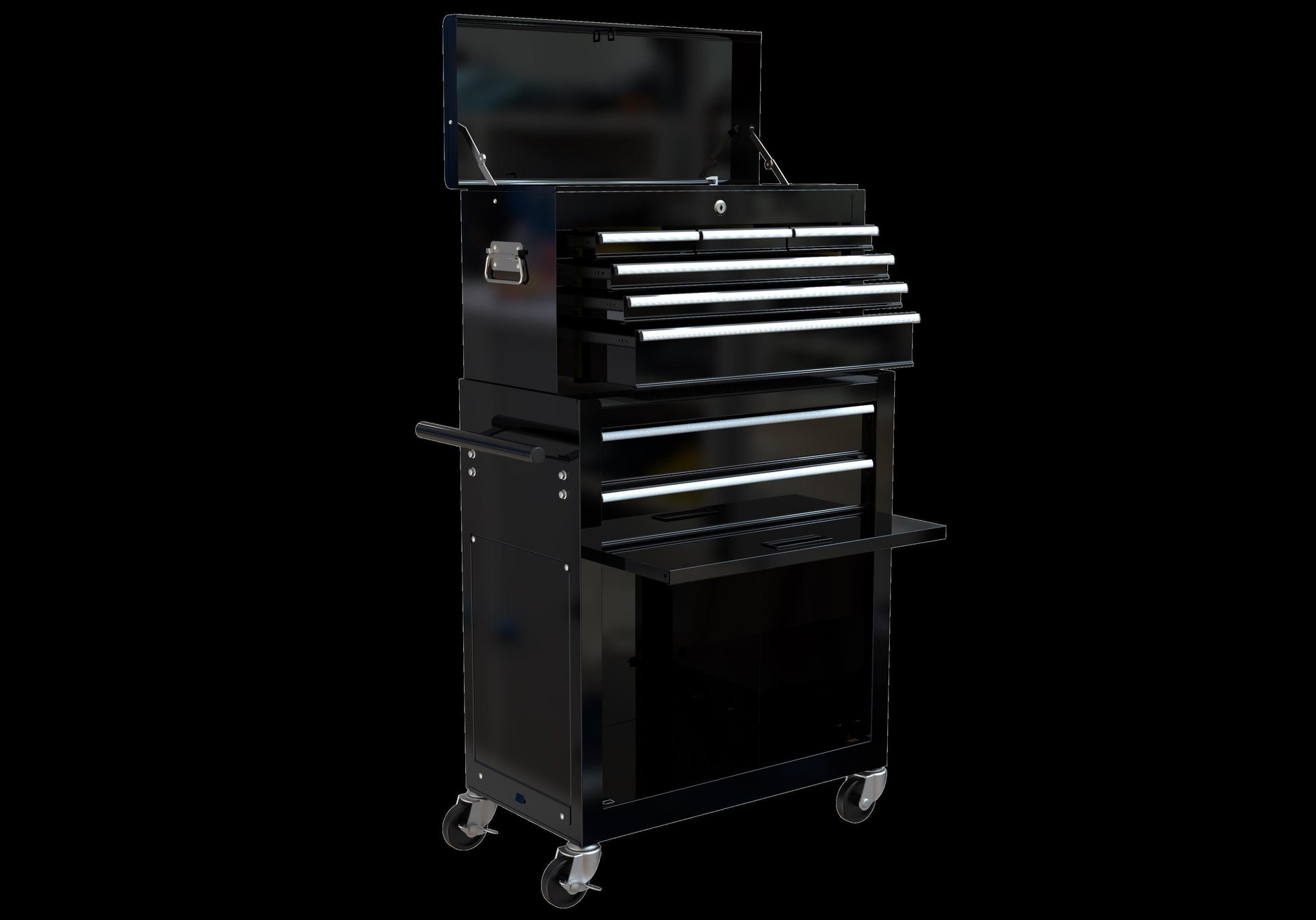 High Capacity Rolling Tool Box With Wheels And Drawers Inkedjoy