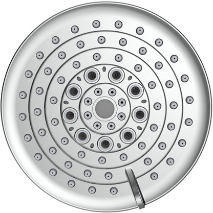 6 Spray Settings High Pressure 5 Rain Fixed Shower head - Brushed Nickel Inkedjoy