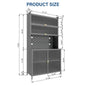 6 Level Flip Door Pantry Cabinet My Store