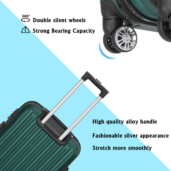 Vertical Pattern Three In One Handle Universal Wheel 20in 24in 28in ABS Aluminum Alloy Pull Rod Box Inkedjoy