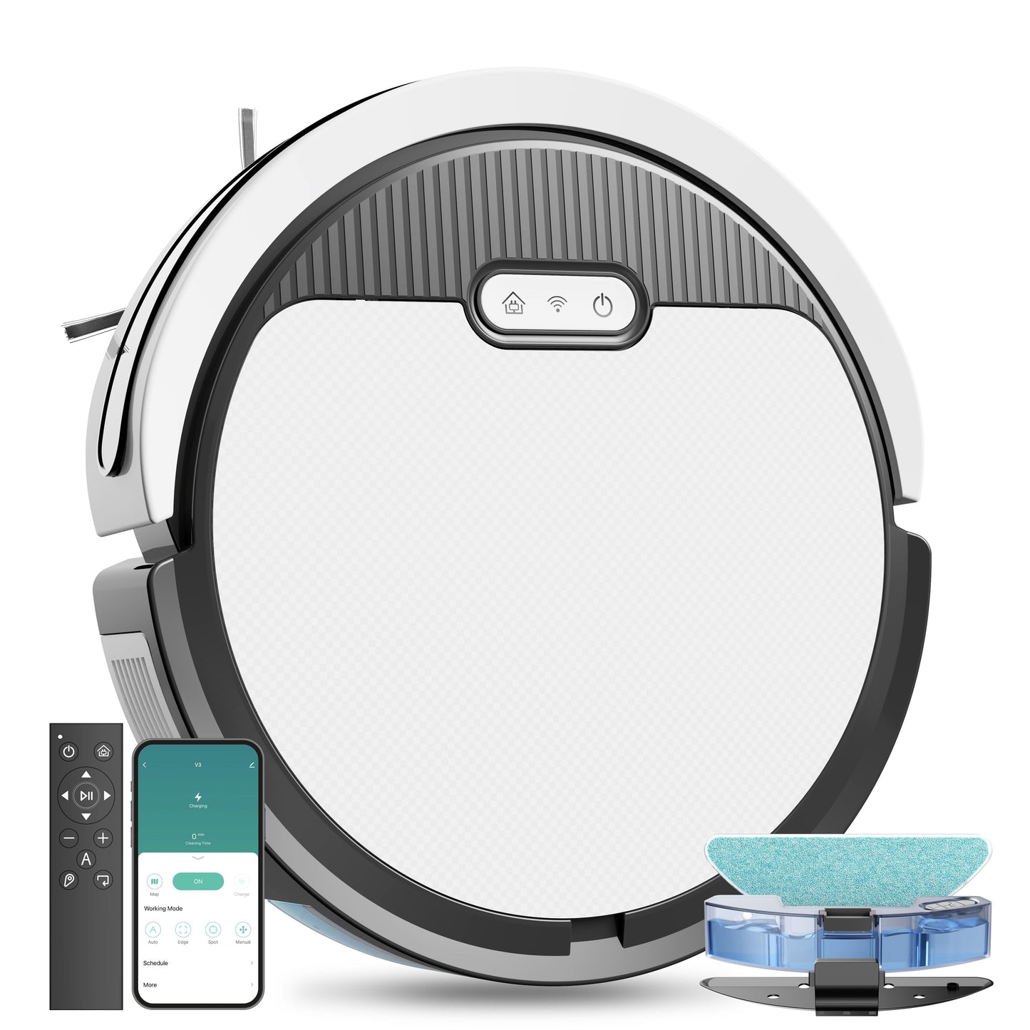 Robot Vacuum And Mop, 3 In 1 Combo Cleaner Inkedjoy