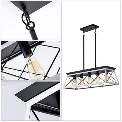 5 Lamps Farmhouse Chandelier Inkedjoy