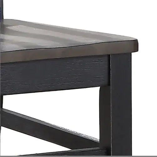 Farmhouse 5pc Dining Set Two-Tone Finish, Cottage Style Table, Schoolhouse Chairs My Store