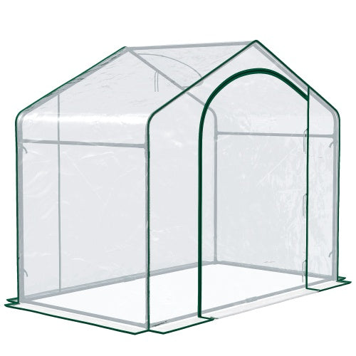 Portable Walk-in Steel Frame Garden Greenhouse Inkedjoy