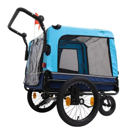 Outdoor Heavy Duty Foldable Utility Pet Stroller Dog Carriers Bicycle Trailer My Store