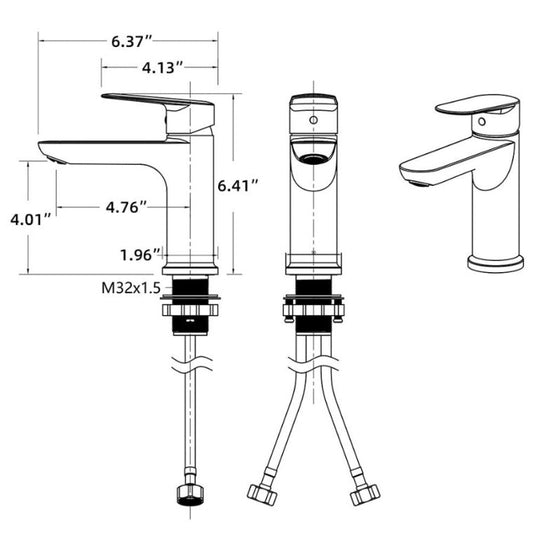 Matte Black Single Handle Faucet My Store