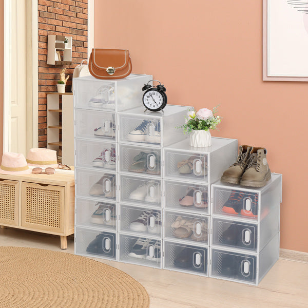 18pcs Plastic Mesh Shoe Box Inkedjoy
