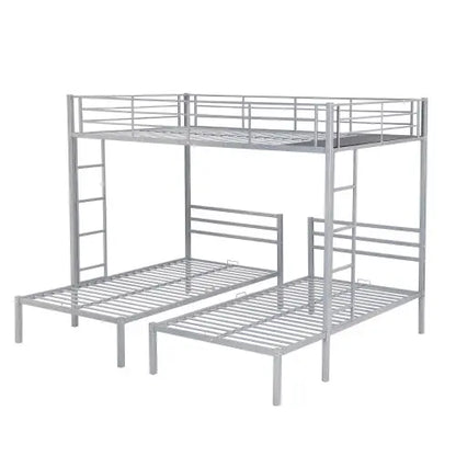 Full Over Twin Twin Size Bunk Bed With Built-in Shelf My Store