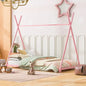 Metal Twin Size House Platform Bed With Triangle Structure My Store