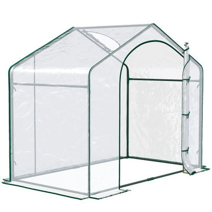 Portable Walk-in Steel Frame Garden Greenhouse Inkedjoy