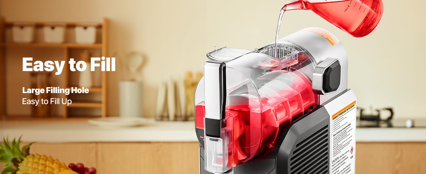 2L Slushie Machine No Ice Needed Margarita Machine with Self-Cleaning Ohberri