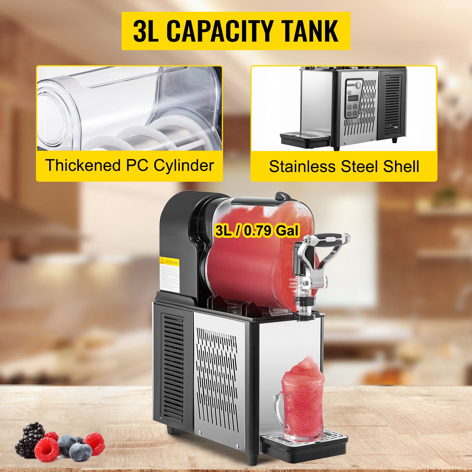 3/6L Jar Commercial Slushie Machine Ohberri